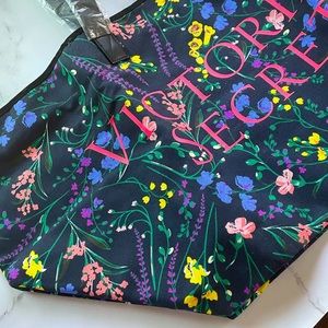 Victoria Secret floral canvas Tote bag brand new